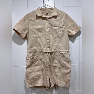Old Navy Cream Button-Up Shirt